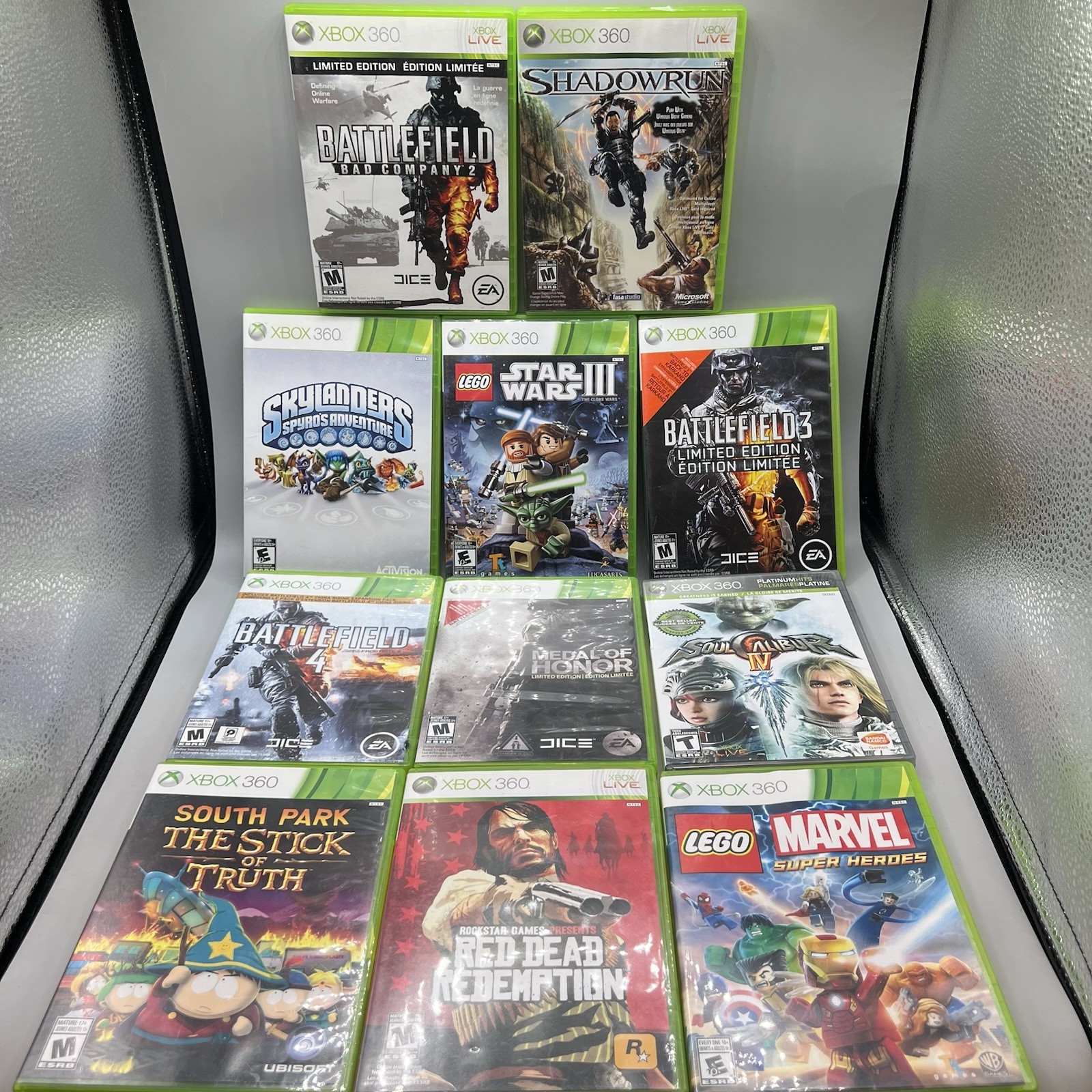 Microsoft Xbox 360 4GB Console in Box W, Controller & 11 Games Bundle