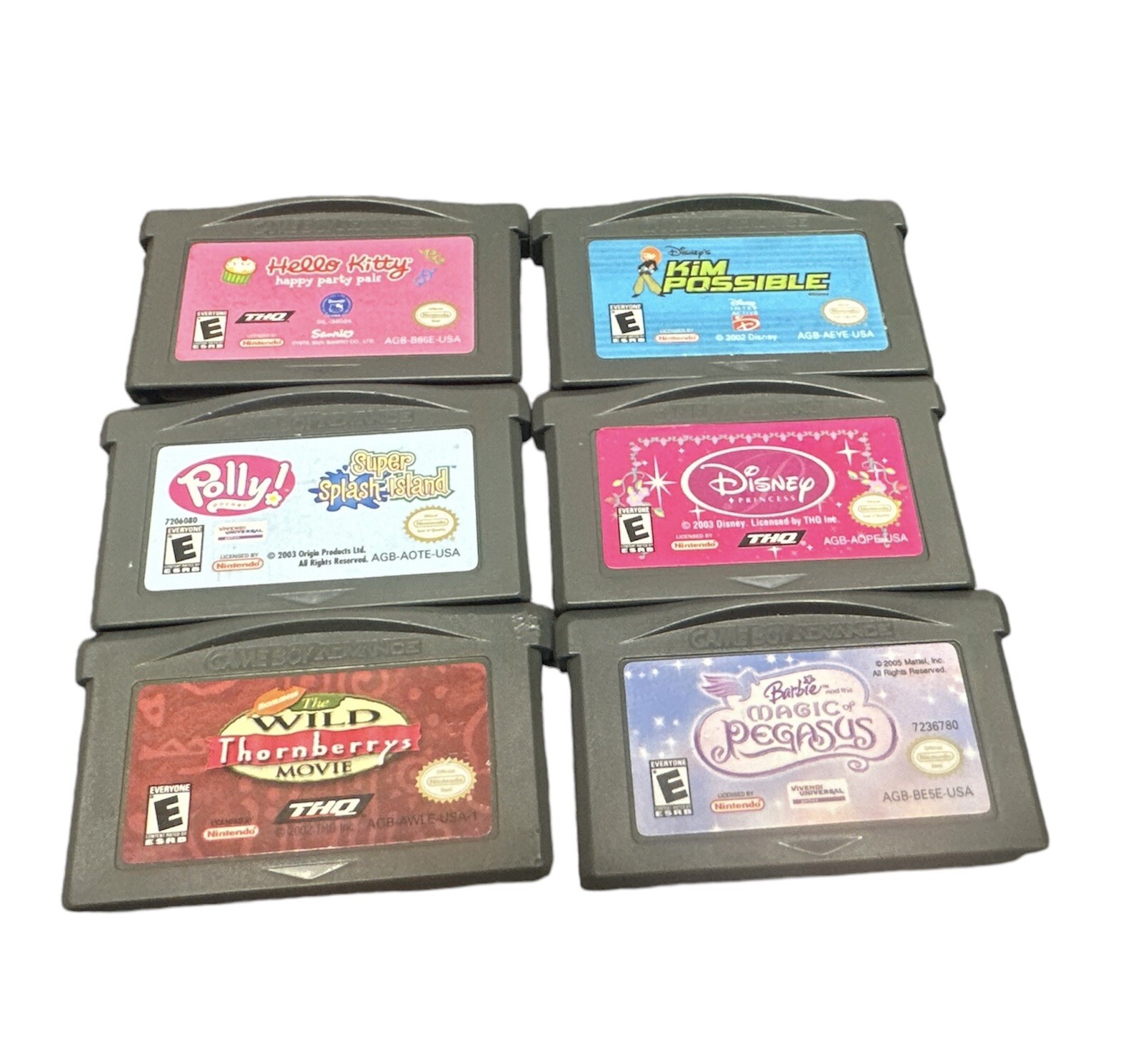 Nintendo DS Lite Video Game Console – Metallic Rose- W/ 6 Games And Charger.
