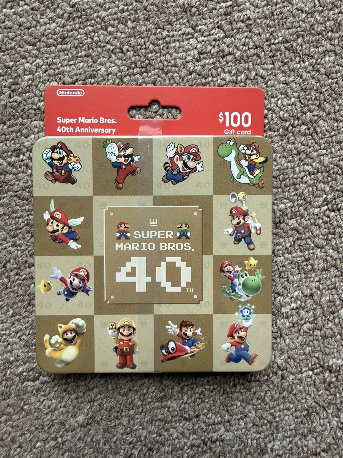 Super Mario Bros 40th Anniversary Nintendo $100 eshop gift card Target Steelbook