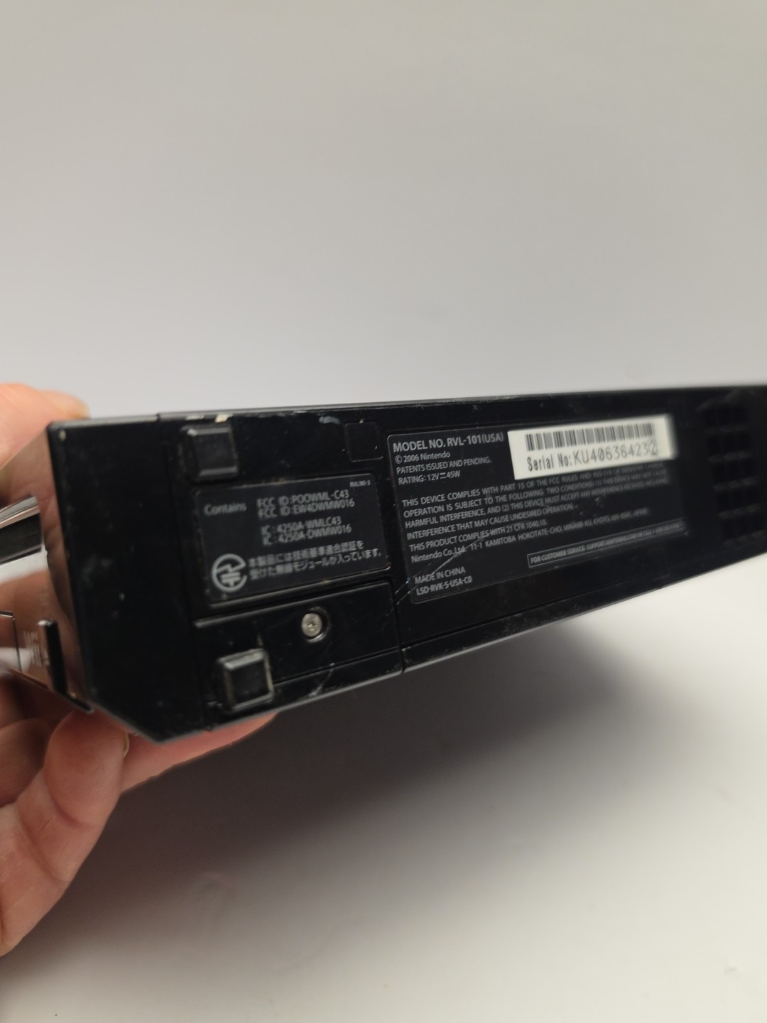 Nintendo Wii Console Black RVL-101 Tested Works