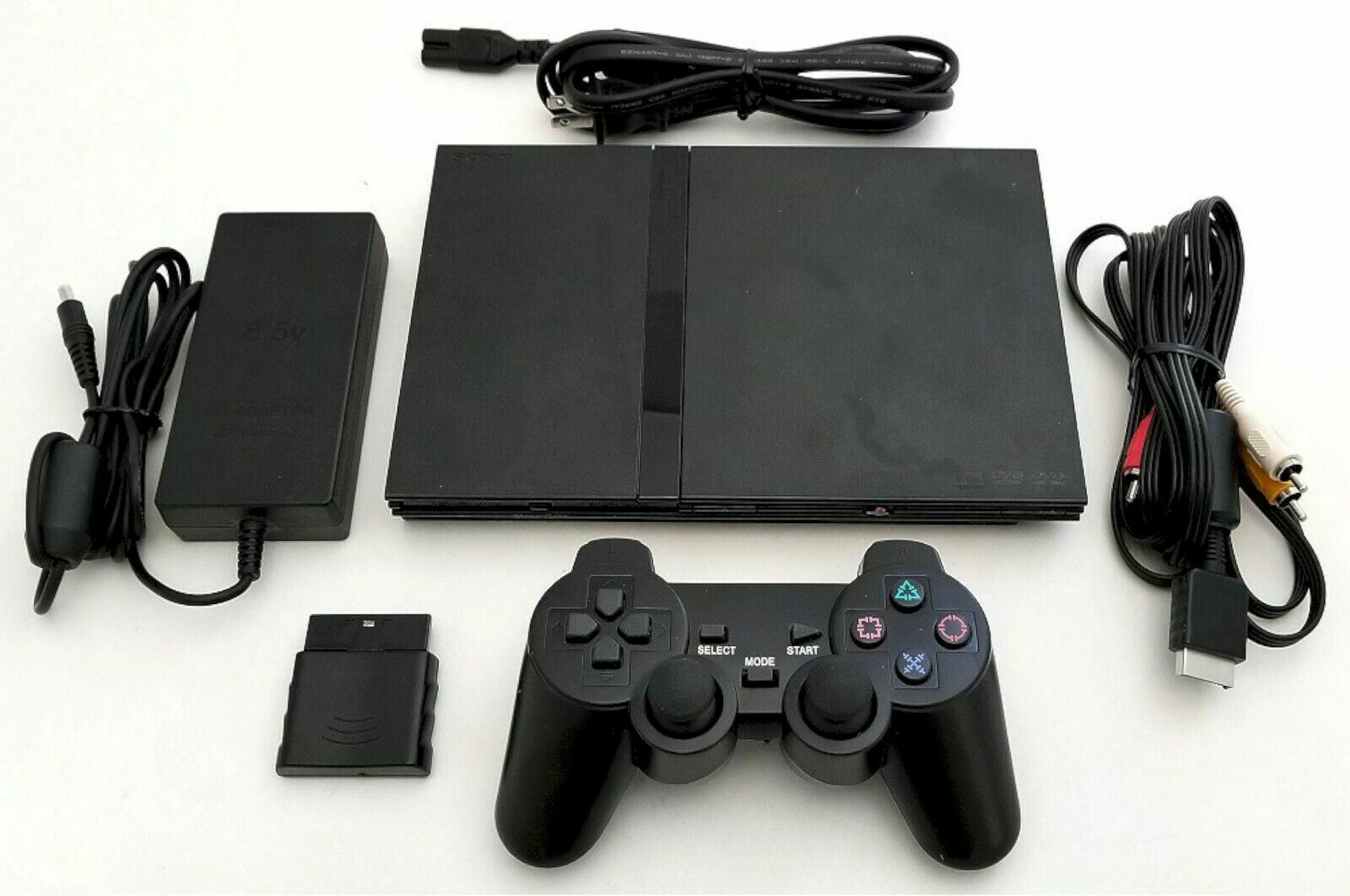 OEM Sony PS2 SLIM Video Game System Gaming Bundle Console Set Playstation-2 Mini