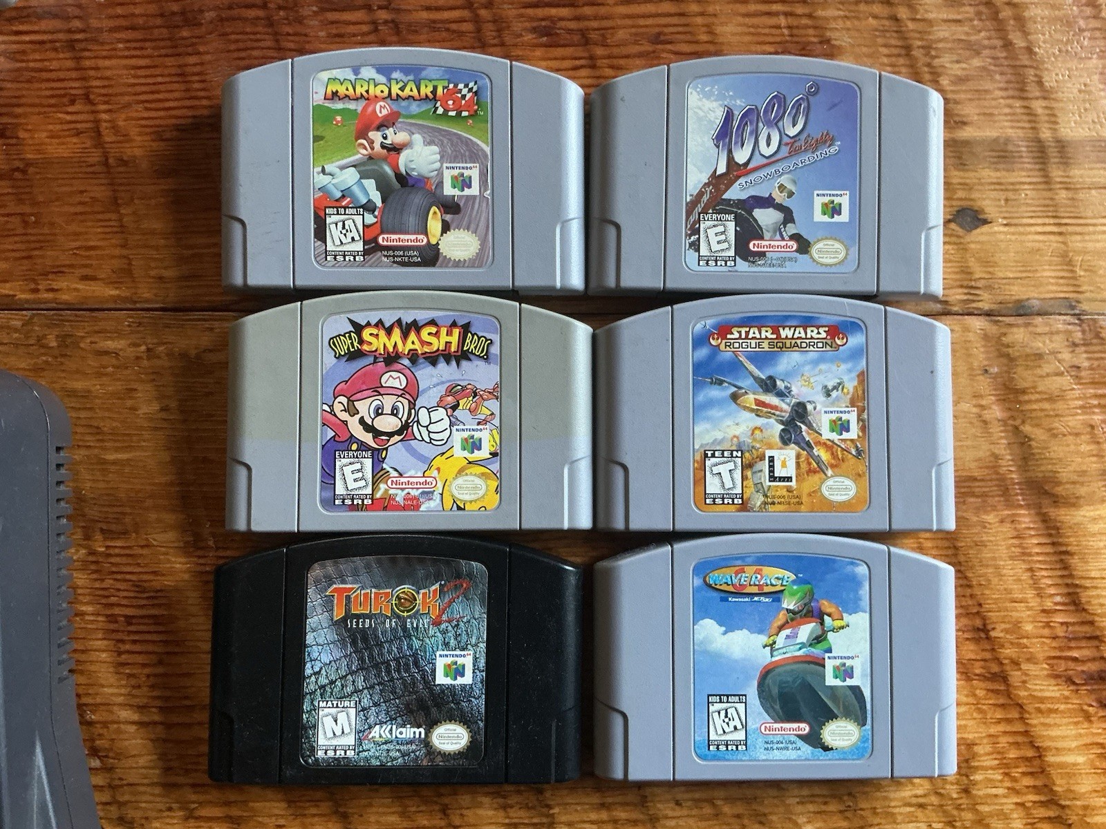 Nintendo 64 N64 Console Bundle 2 Controllers 6 Games Authentic Tested & working