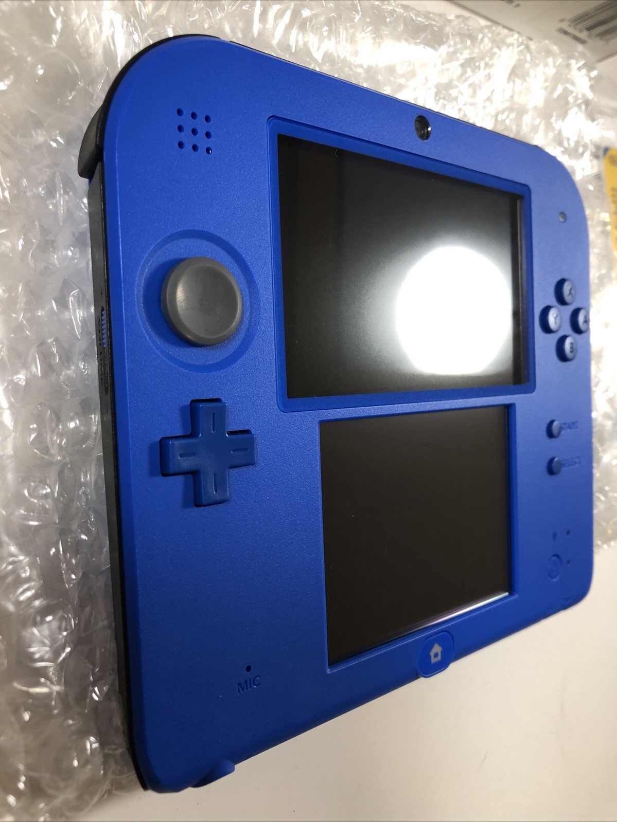 Nintendo 2DS Black + Electric Blue Console Handheld System, Charger/Stylus FAST