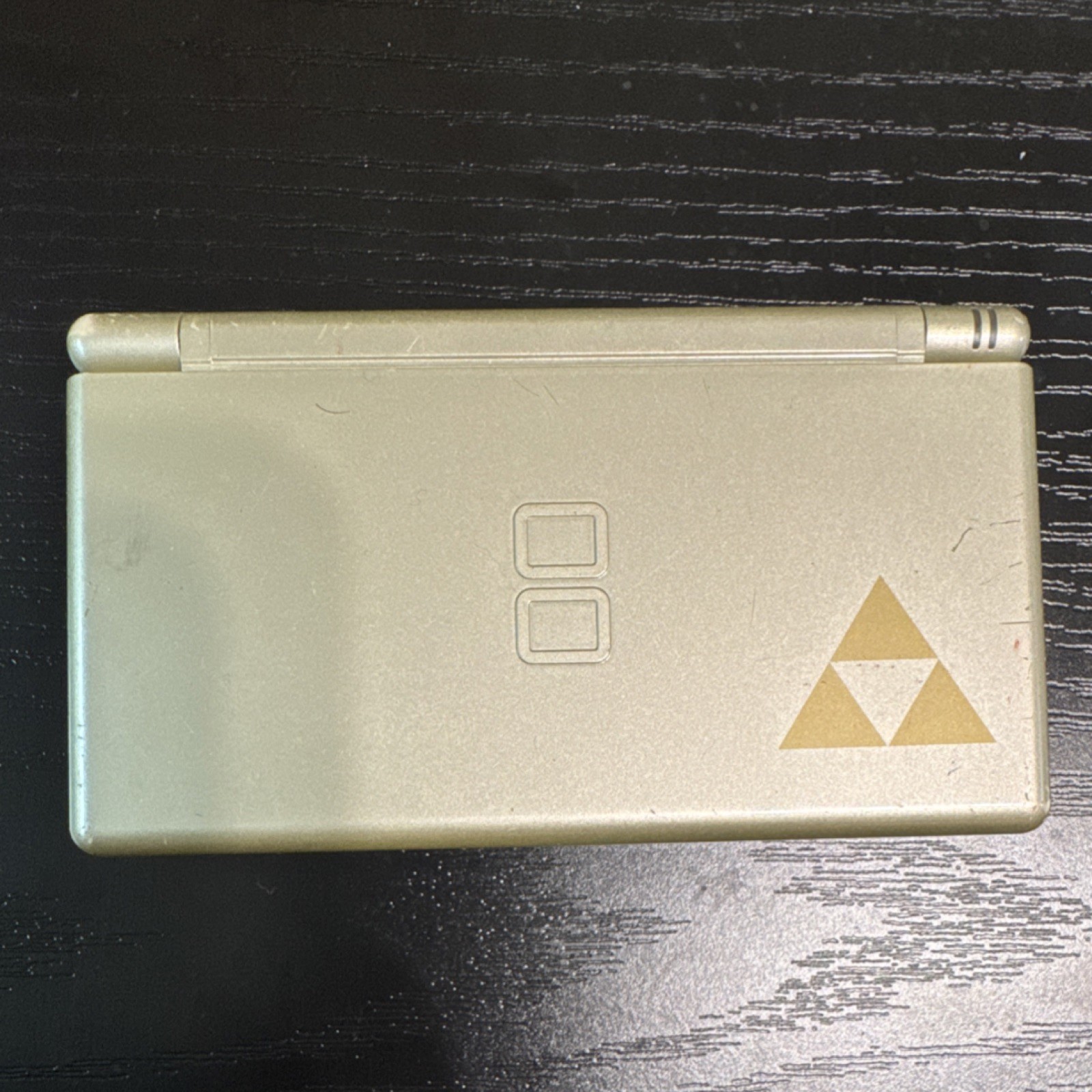 Nintendo DS Lite Gold Triforce Edition Handheld Console Dual Screen Touch