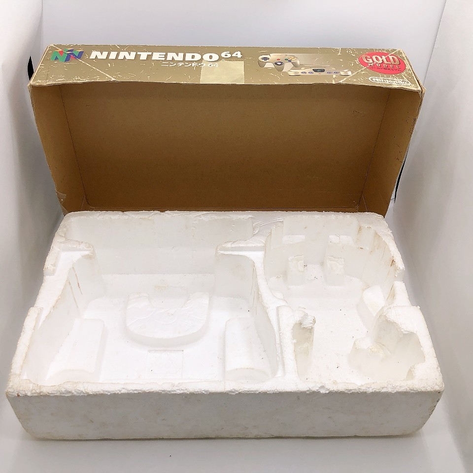Nintendo 64 Console Gold Box NUS-001 5 Games Bundle N64 NTSC-J Japan Tested