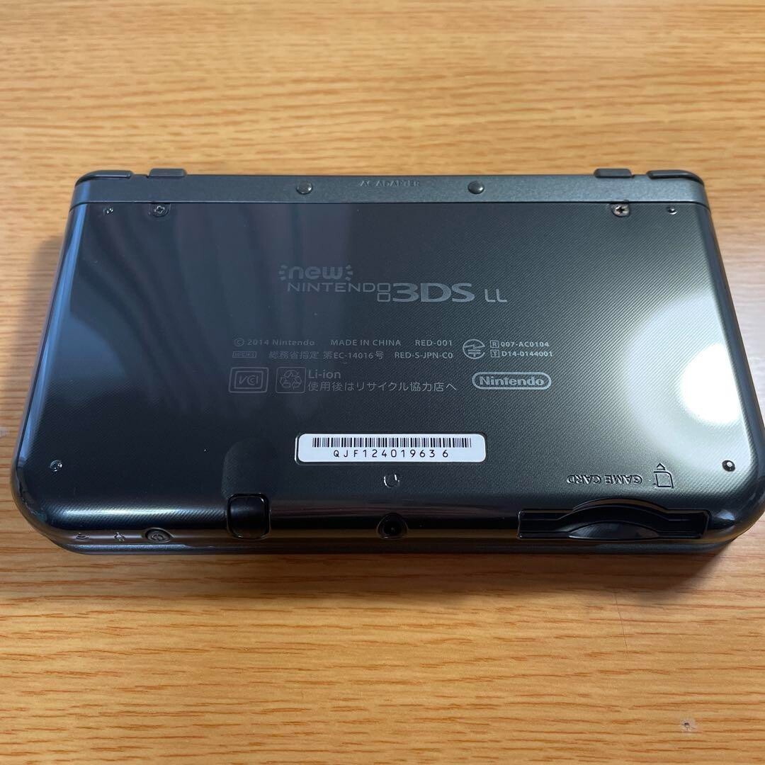 New Nintendo 3DS XL LL Metallic Black Console Stylus Working Tested Japanese ver
