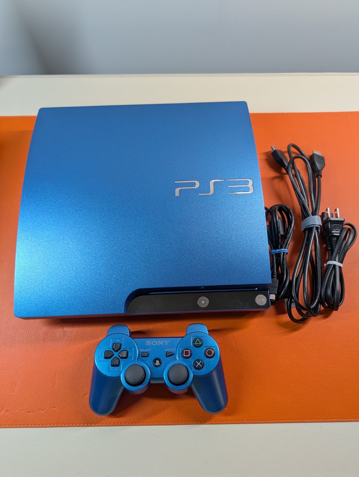 PlayStation 3 1TB SPLASH BLUE SONY PS3 Console CECH-3000B Controller Accessories
