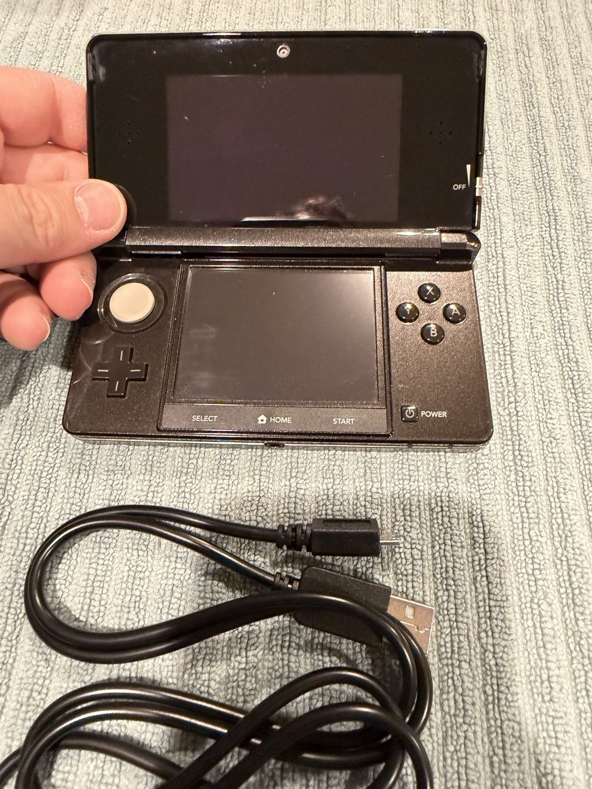 Japanese Nintendo 3DS System Black Working Us Seller With Charger Region Free B