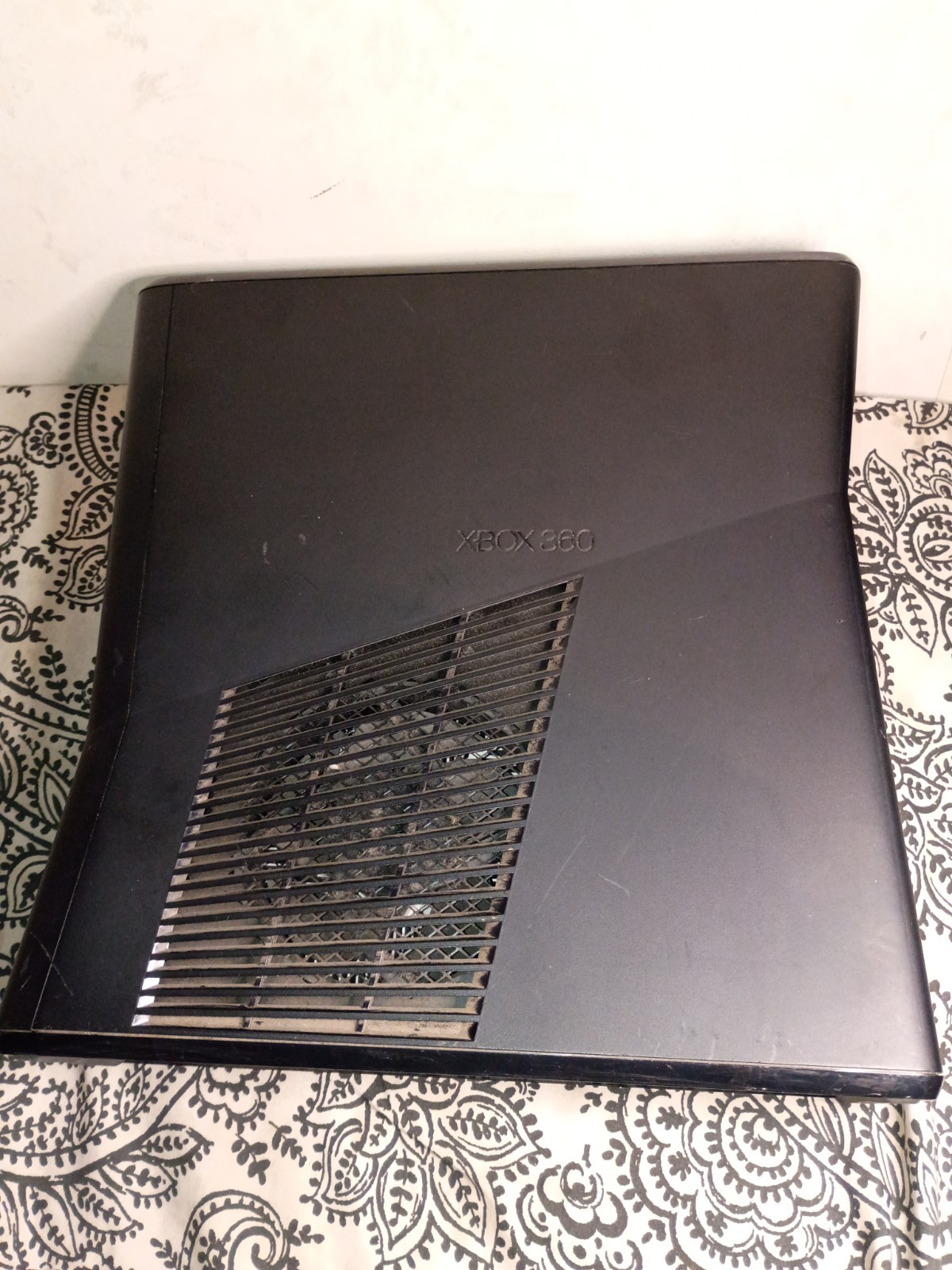 Xbox 360 S Slim Black Model 1439 Console Cords Controller Tested
