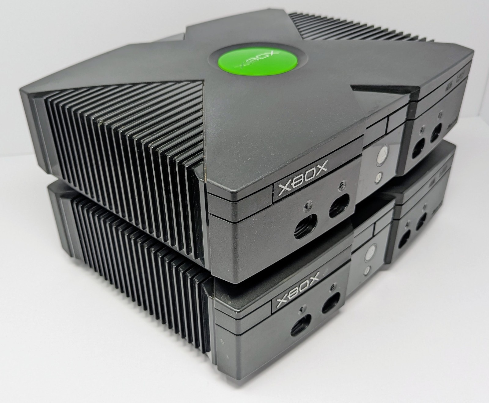 2 Original Microsoft Xbox Consoles – Powers On – For Parts Or Repair