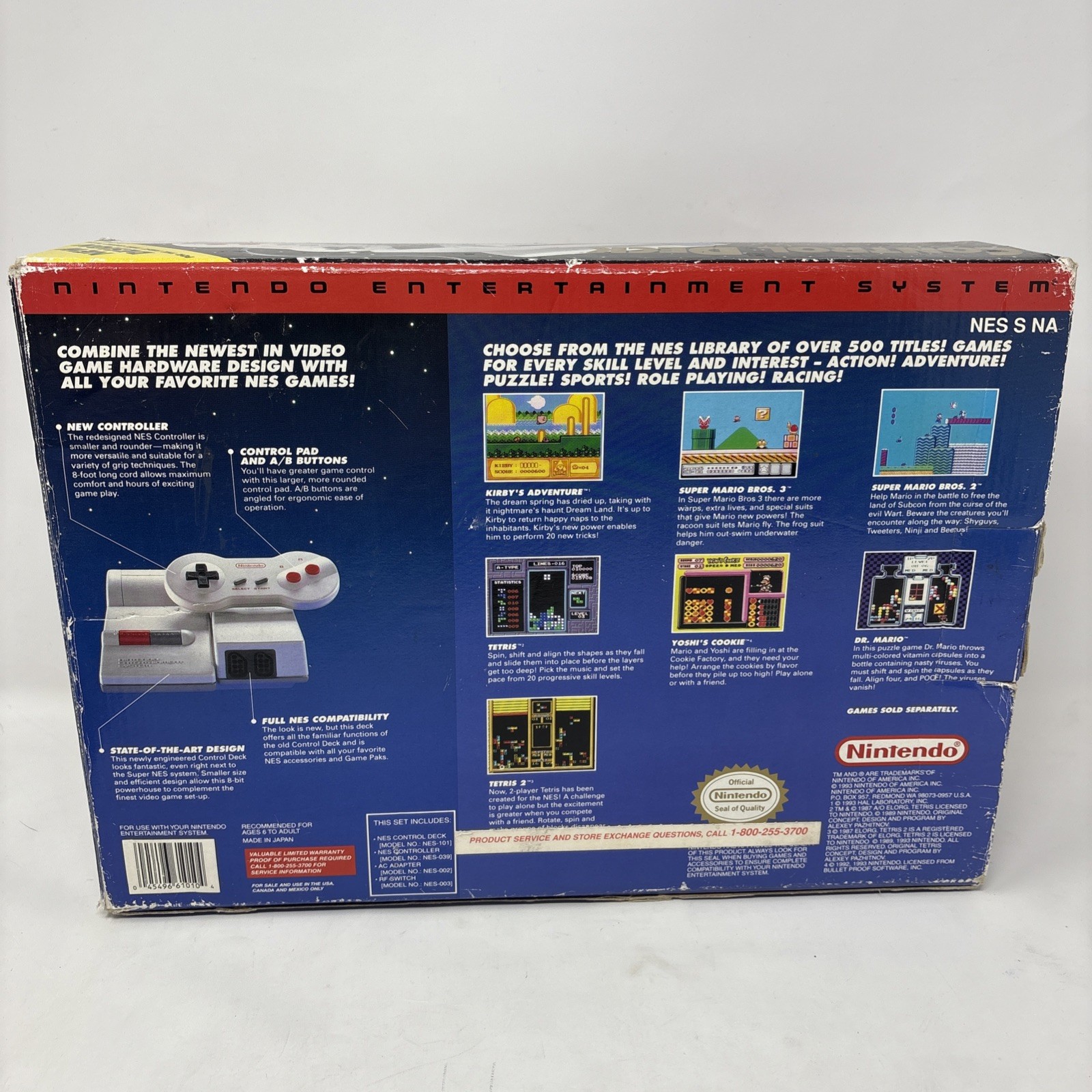 Nintendo NES Top Loader 101 Console System CIB Tested Control Deck Serial Number