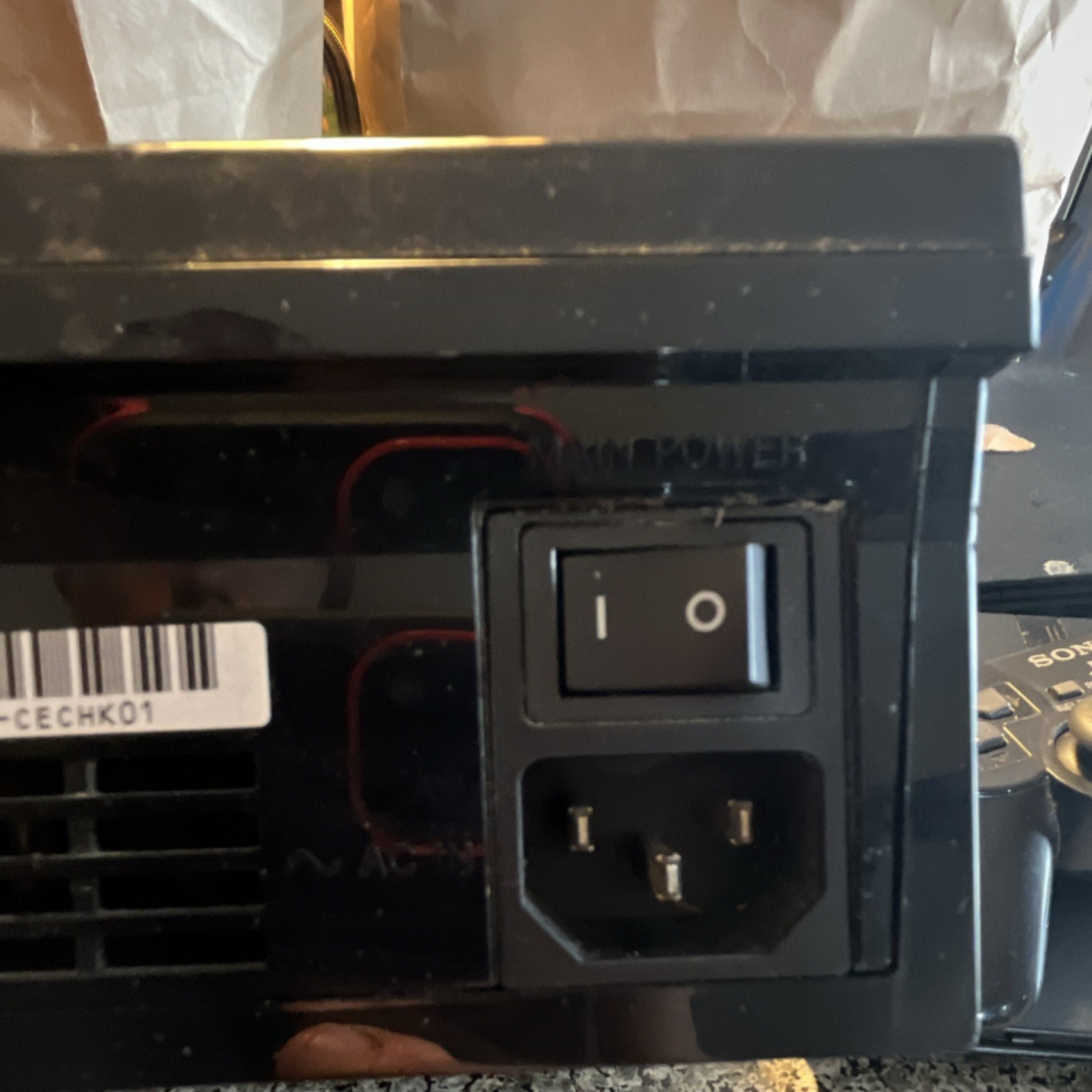 Sony PlayStation 3 Console Black HDMI USB Ethernet