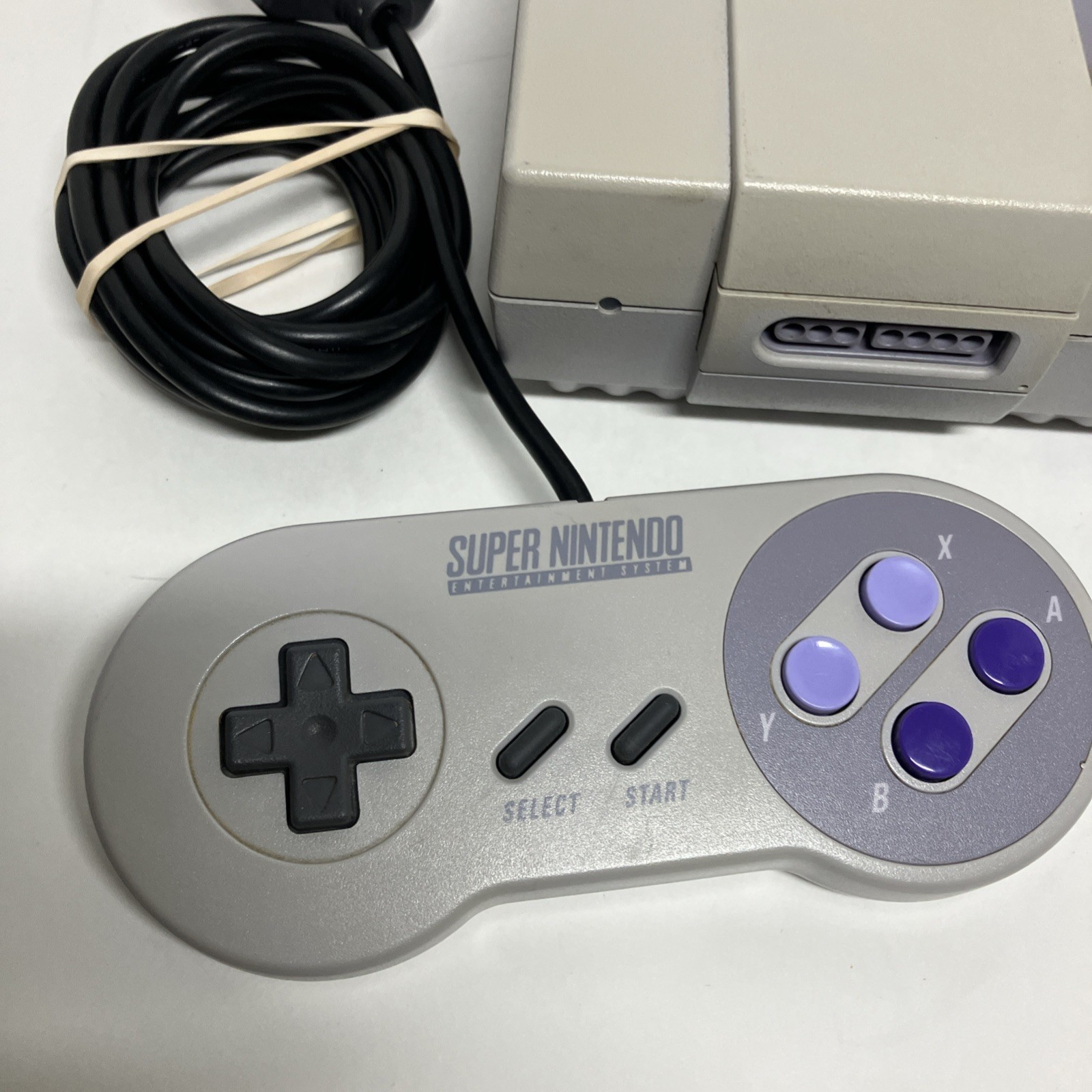Super Nintendo SNES Console Controllers Cables WORKS