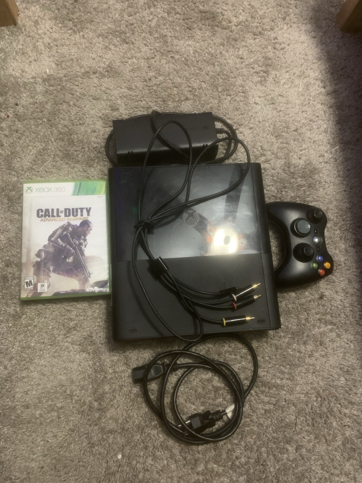 Microsoft Xbox 360 E Black – Comes With Call Of Duty Advanced Warfare And Skate3