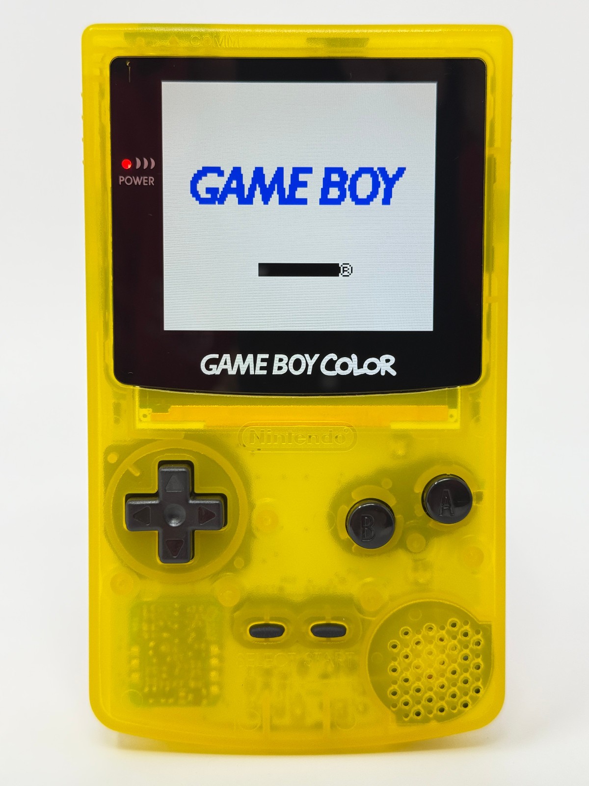 Nintendo Game Boy Color [Clear Yellow] (CGB-001) *FunnyPlaying RetroPixel IPS*