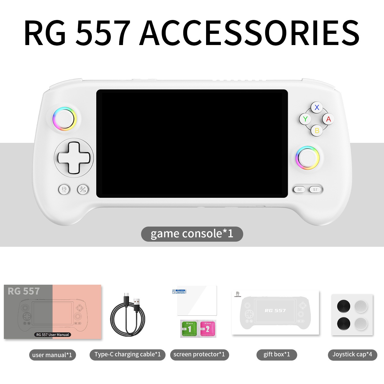 RG557 5.48″ AMOLED HD Screen Android 14 Handheld Game Console