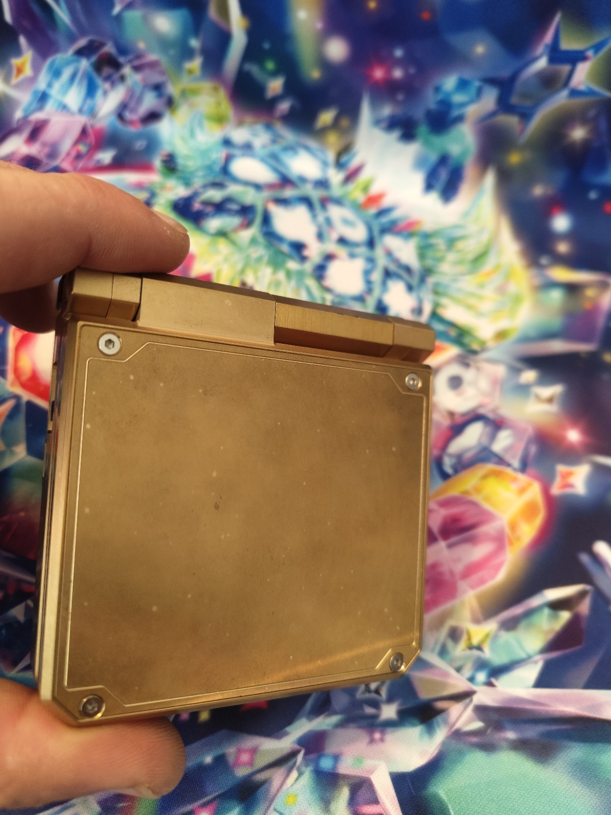 Gameboy Advance SP – BoxyPixel Hinged Metal Brass