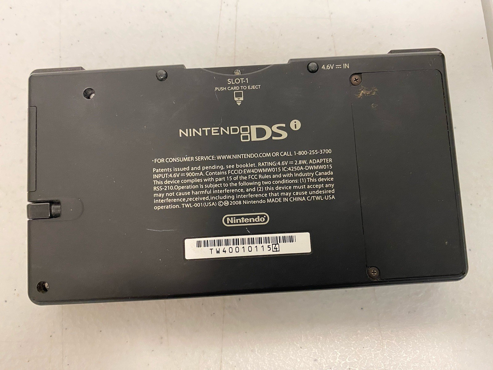 Nintendo DSi Handheld Console TWL-001 2008 Black w/7 Games – No Adaptor
