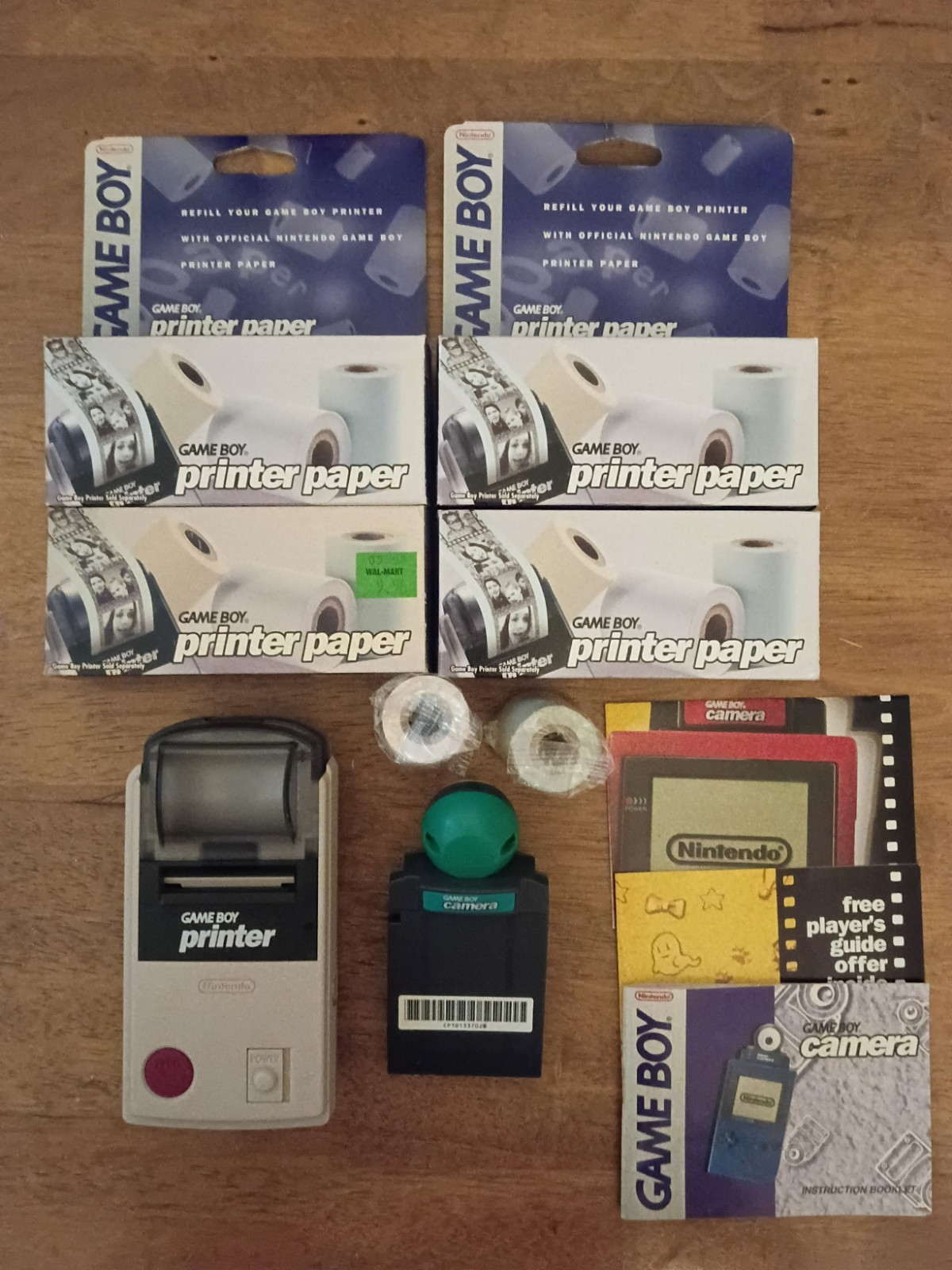 Nintendo Game Boy Camera Printer Bundle w/4 New Packs Of Paper And Link Cable