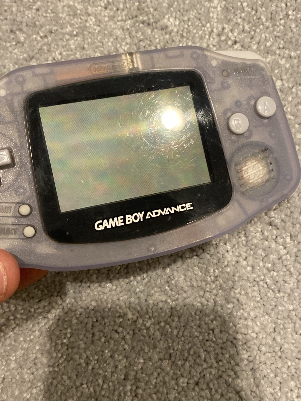 Nintendo Game Boy Advance Console System – Clear Glacier Tested, Cleaned