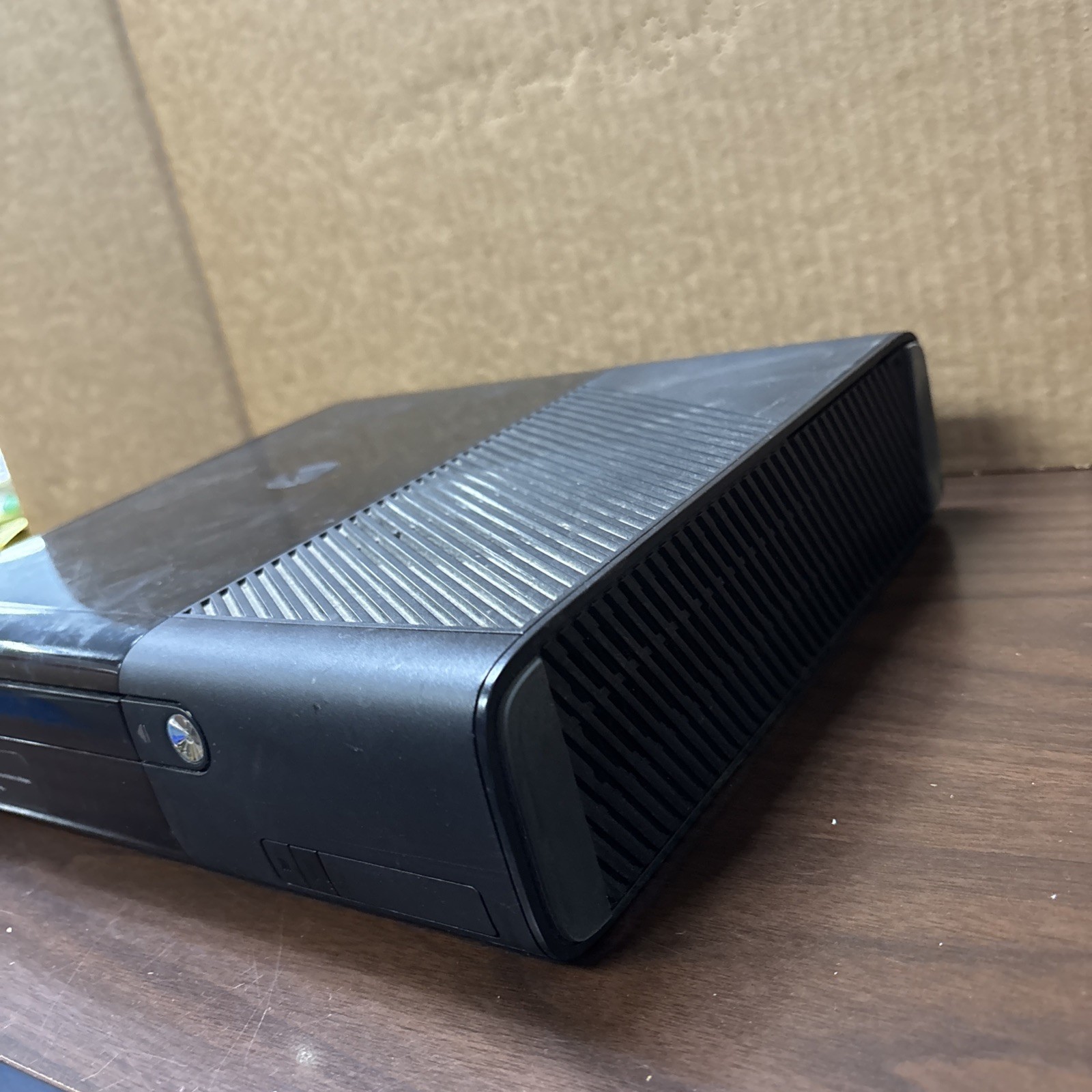 Microsoft Xbox 360 E Console 2013 Model Black Slim Untested As Is No Cords