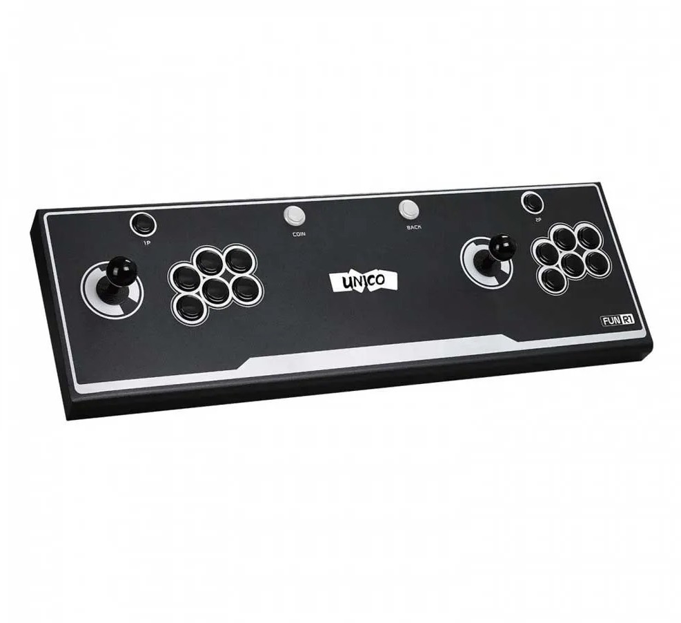UNICO Fun R1 Retro Arcade Fight Stick with 40 SNK Classic Games