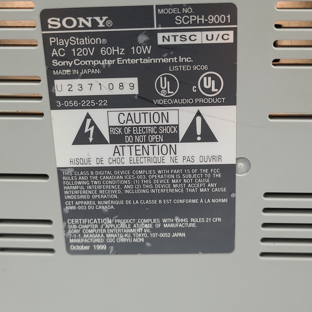 READ Sony PlayStation 1 Gray Console Only. Eject Button Sticks
