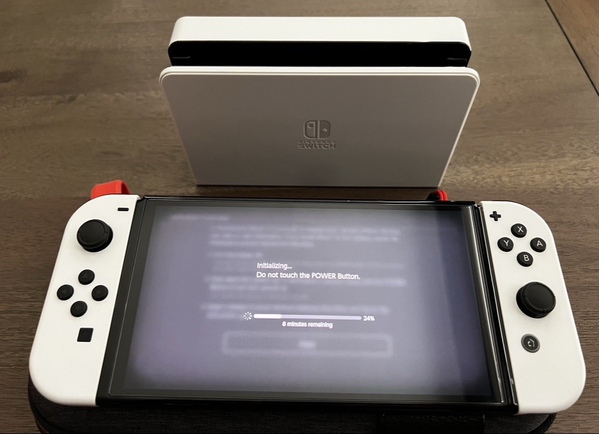 CIB Nintendo Switch OLED Console White with Accessories ADULT OWNED