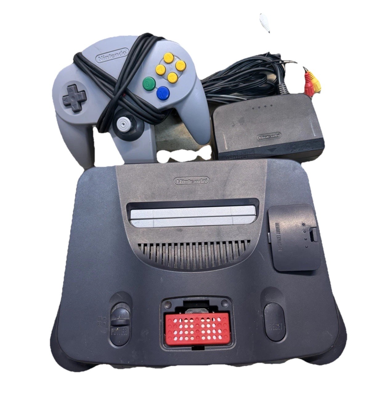 Nintendo 64 N64 Original System Console With 1 Original Controller & Power Cord