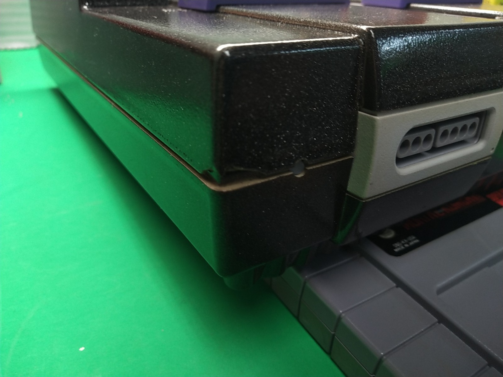 Super Nintendo system SNES with Mortal Kombat 2 Controllers All Hookups