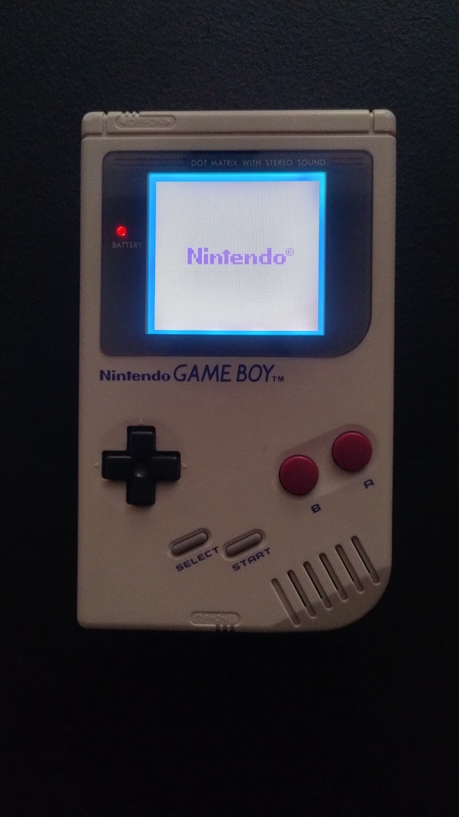 Moddified Original Gameboy DMG-01 Backlit w/ USB-C Rechargeable Battery