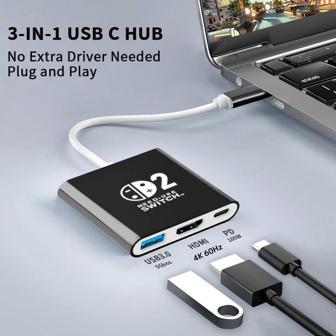 Switch2 Mobile Dock Black 4K60Hz New HDMI Adapter Switch2. 22.0.0 2026/03/17