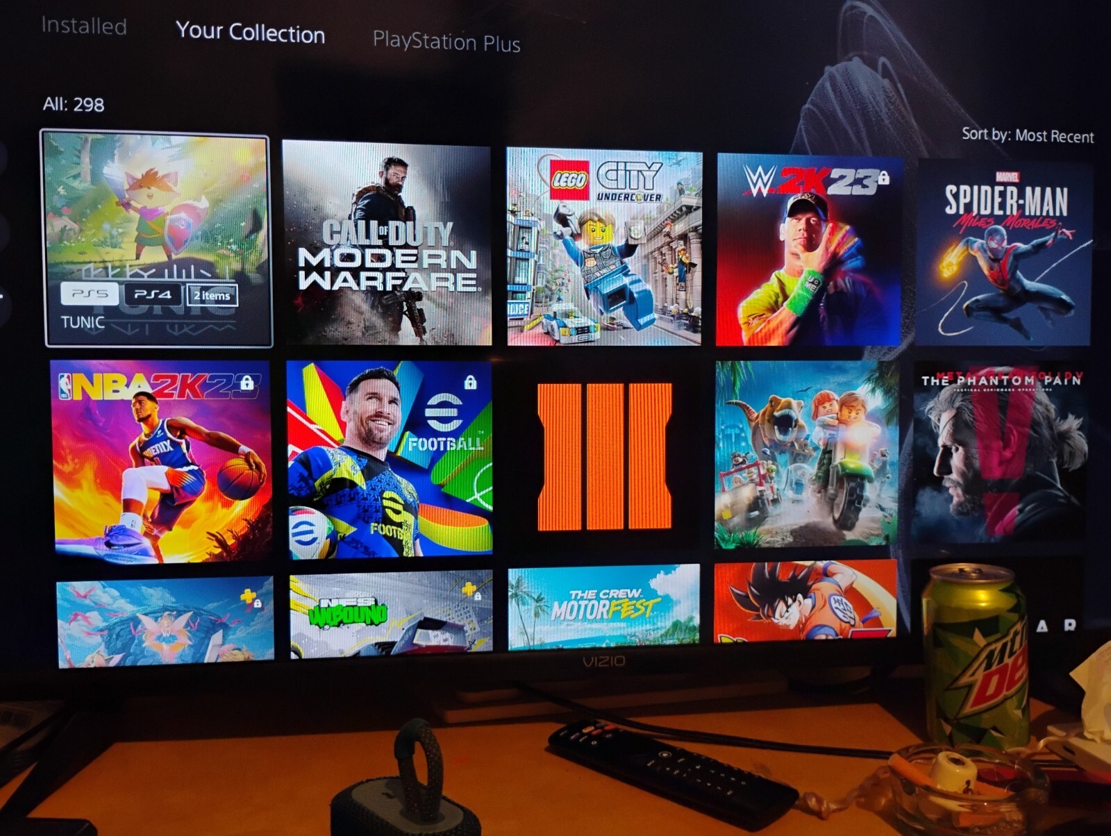 PS5,1tb External Hard Drive,3 Controllers,Rig Headset,My Account With 298 Games