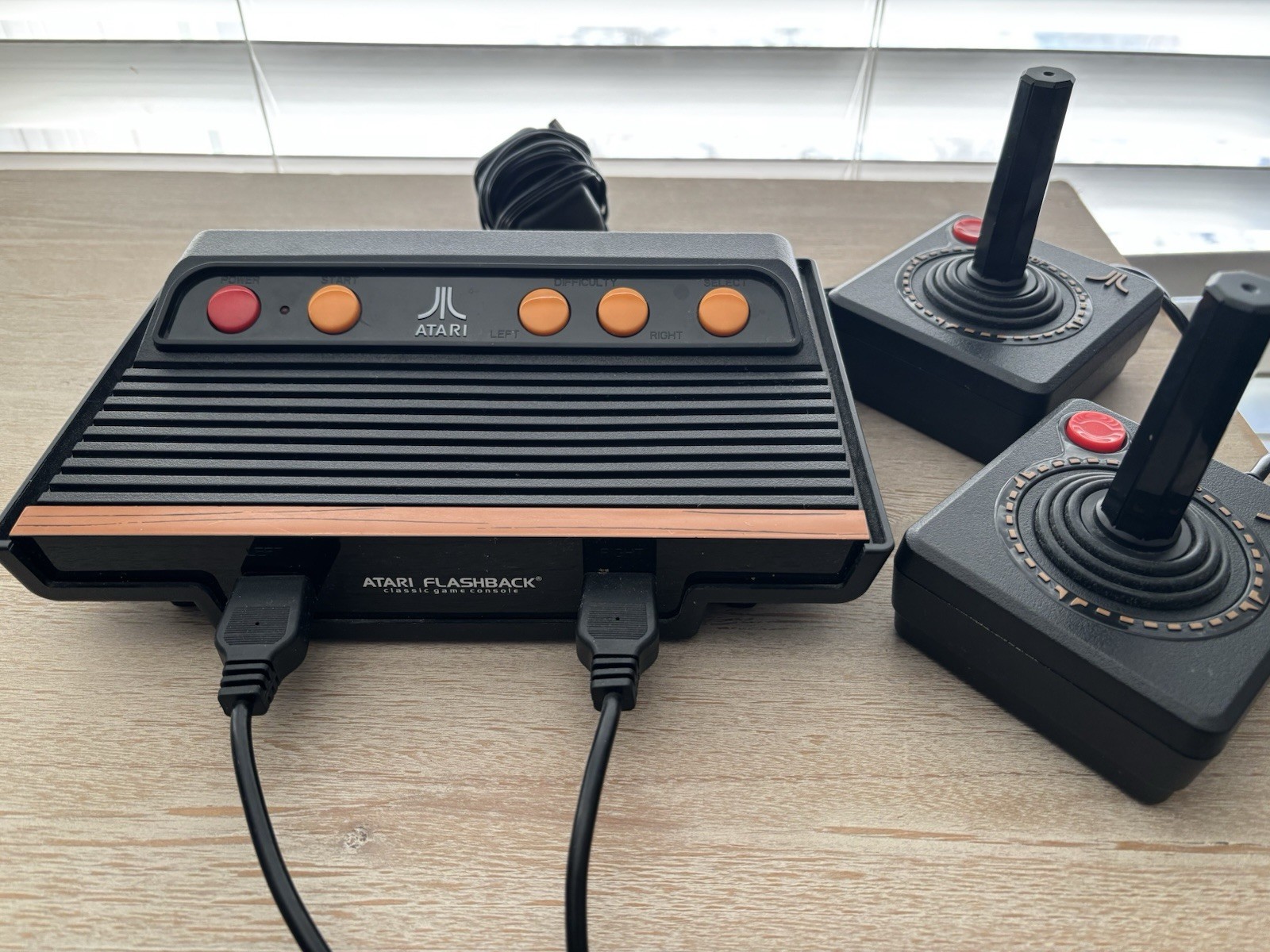 Atari Flashback Game Console with Controllers and Cables