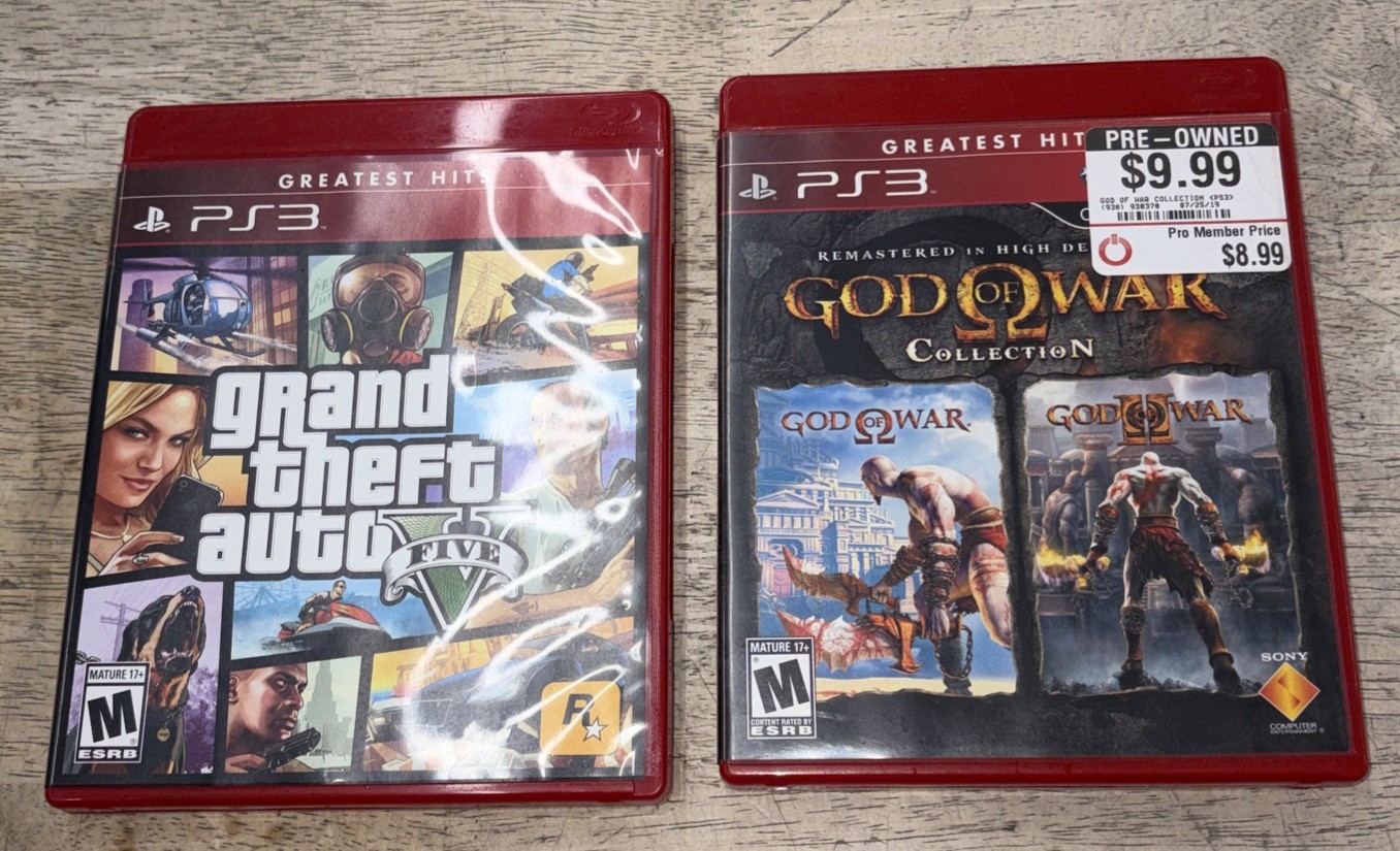 SONY CECH-4301C PS3 W/ 2 Controllers & 6 Games