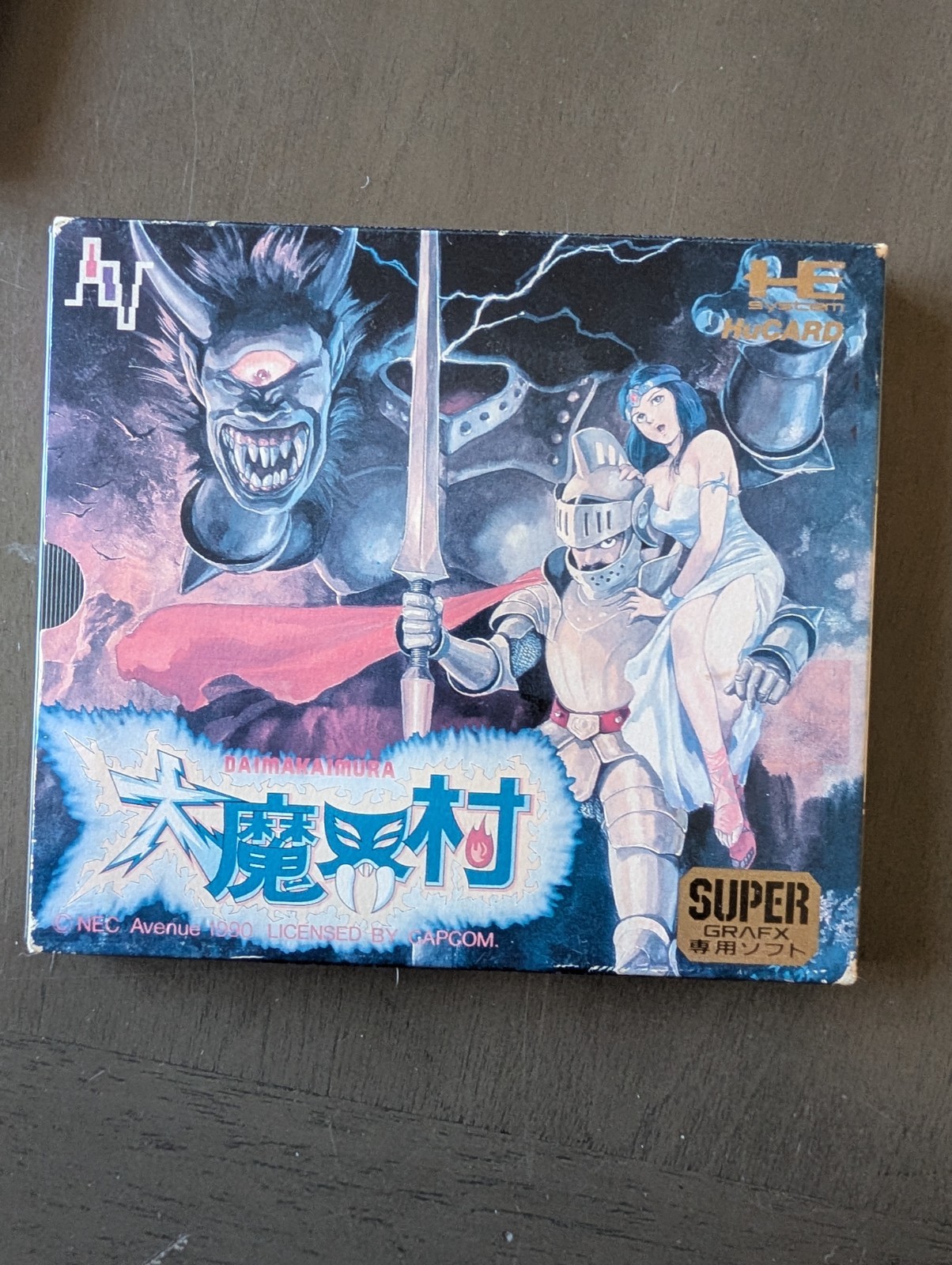NEC PC Engine Super Grafx Bundle. Daimakaimura And Battle Ace