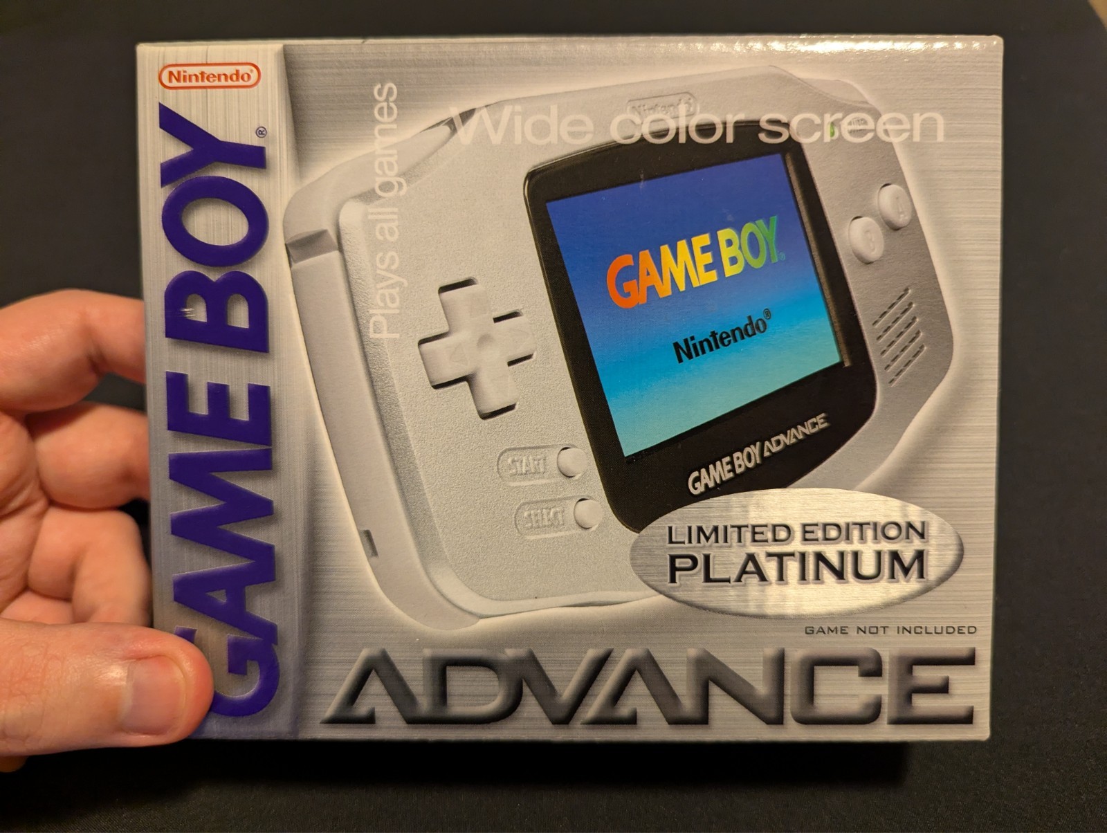 Nintendo GameBoy Advance Limited Edition Platinum Factory Sealed Mint Condition