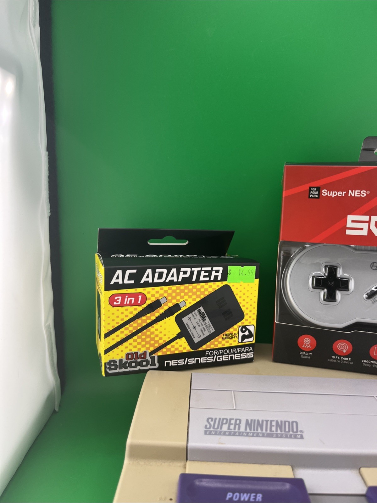 Super Nintendo Console System SNS-001 With 2 Controllers SNES Bundle Tested (T35
