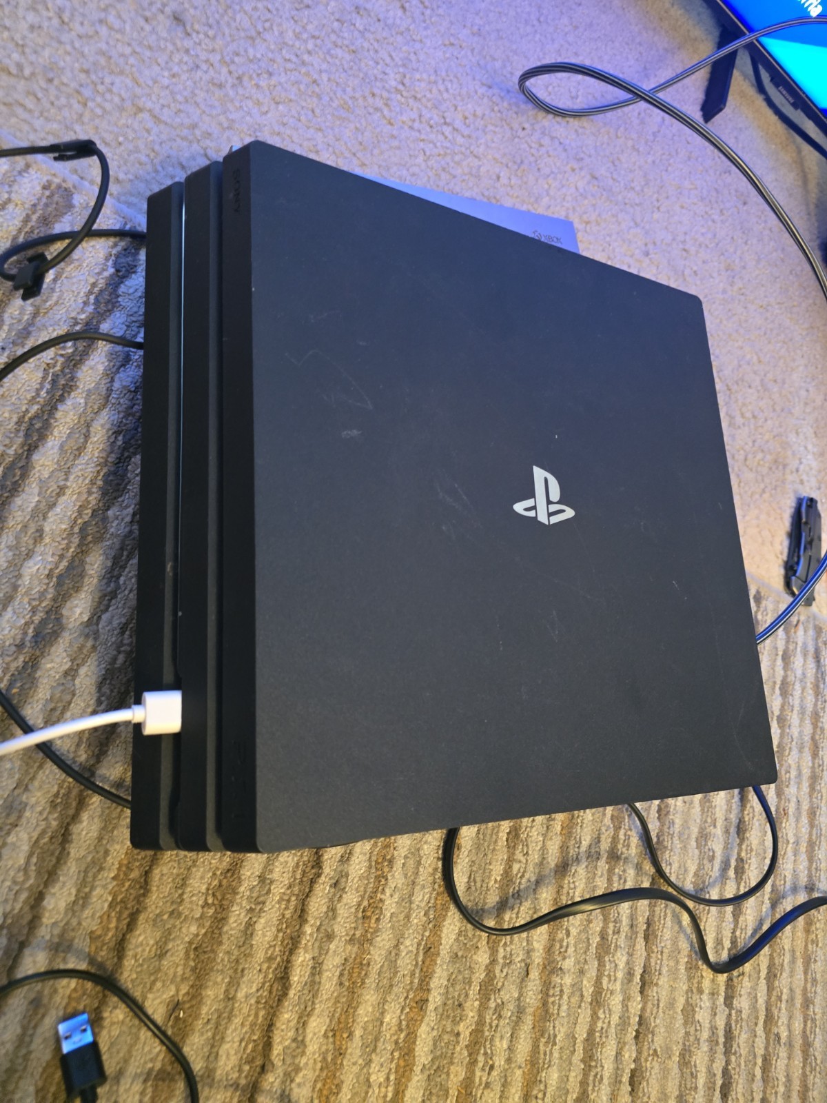 Sony PlayStation 4 PS4 Pro 1TB Console All Cords Low Firm 11