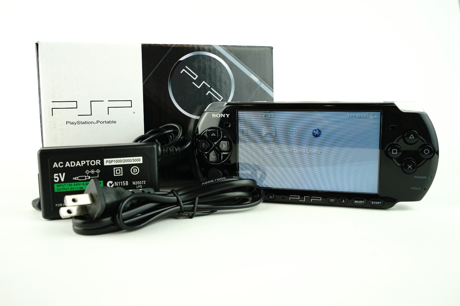 Sony PlayStation PSP 3000 & Charger REGION FREE NEW BATTERY / Box / New Shell