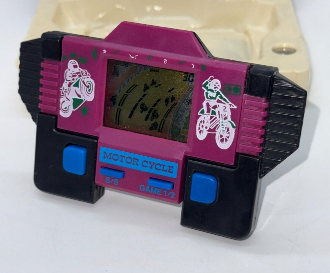 MOTORCYCLE – LCD Game & Watch Portable Console – 1990’s – DEADSTOCK – BOXED