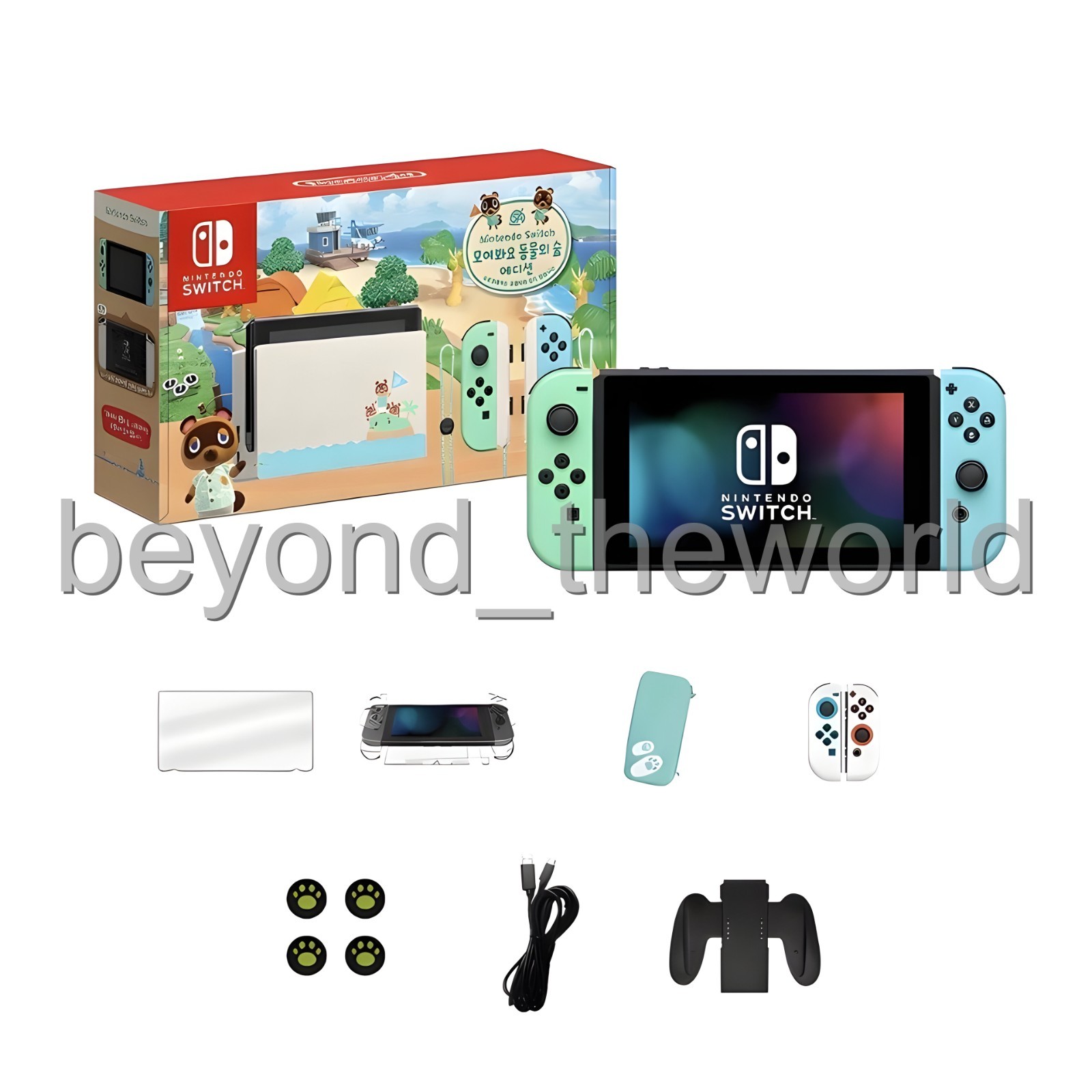 Nintendo Switch Animal Crossing Edition 32GB (with Green & Blue Joy-Con) Sealed