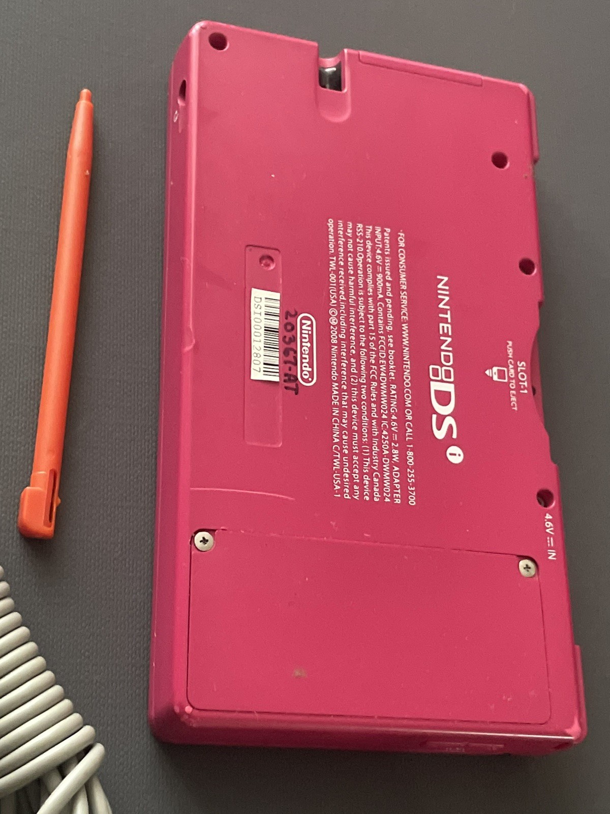 Nintendo Red DS Game Console Used Working W/ Charger & Stylus I Have More !