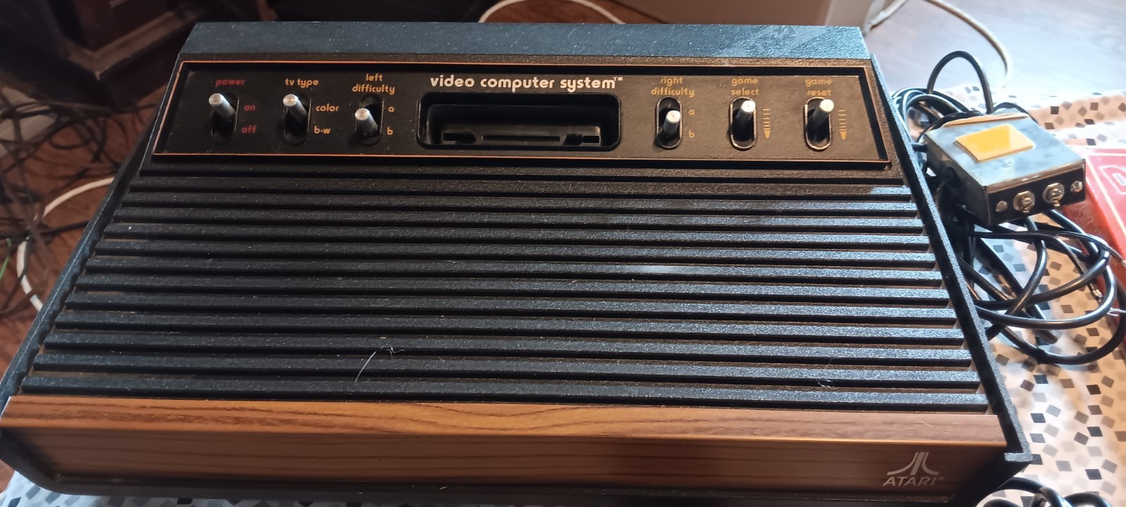 ATARI CX-2600 CONSOLE WITH GAMES AND ACCESSORIES