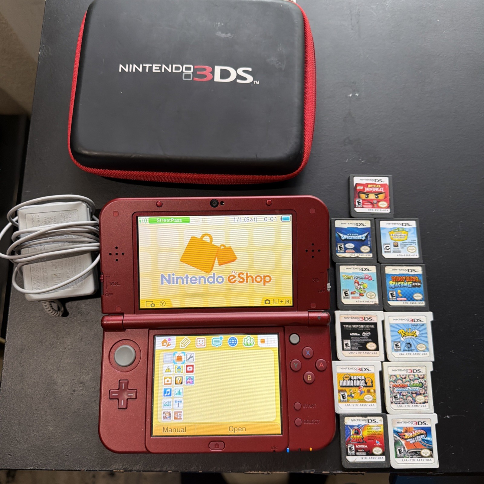 Nintendo 3DS XL Launch Edition With 11 Games