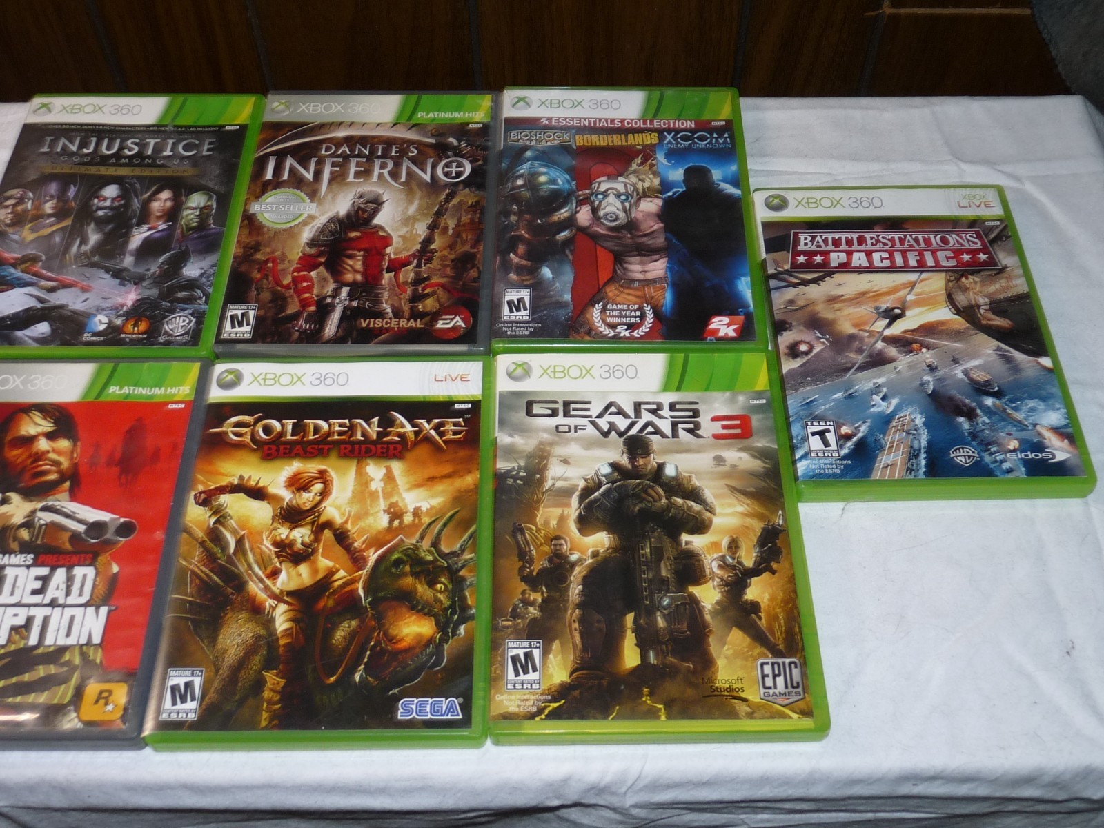 XBOX 360 E 500GB CONSOLE BUNDLE+15 GAMES+2 CUSTOM CONTROLLERS + EXTRAS PLZ L@@K