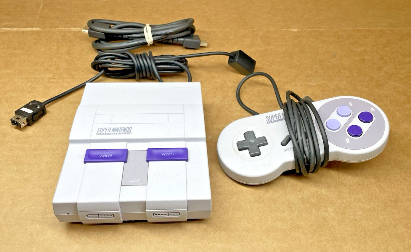 Nintendo SNES Classic Edition Mini Console, 21 Games, 1 Controller Only – NO BOX