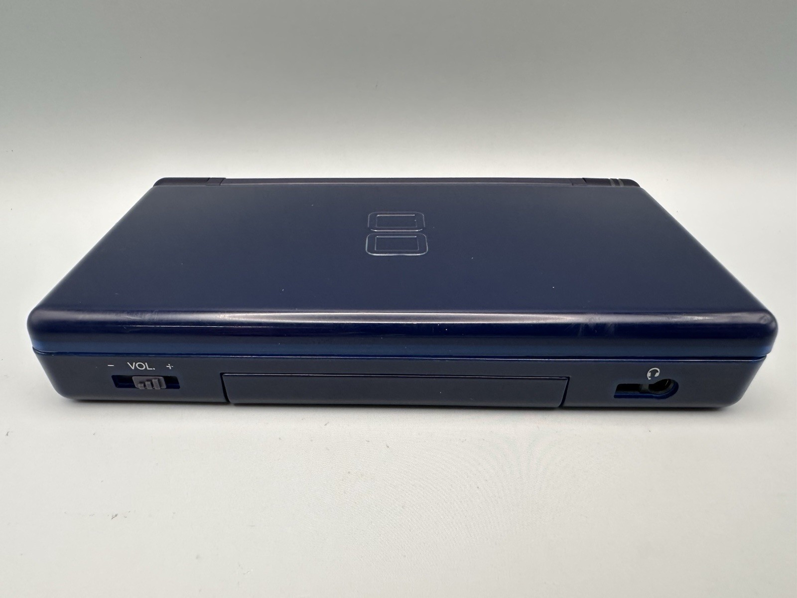 Enamel Navy Nintendo DS Lite Console USG-001 – original slot cover, new charger