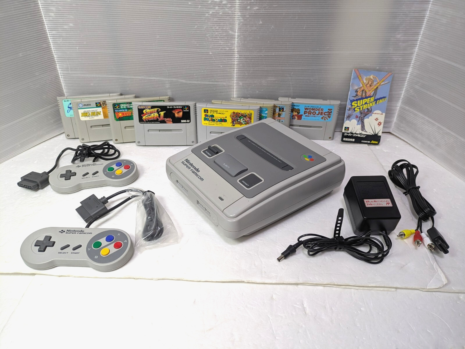 Nintendo Super Famicom Console Case Super Mario Donkey Kong SNES Japan
