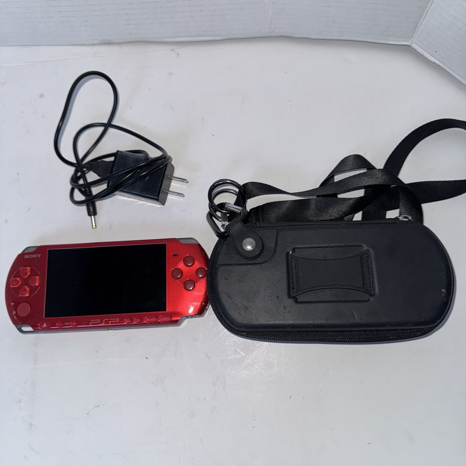Sony PSP-3000 Launch Edition Radiant Red Handheld System Japanese 32gb Mod Games
